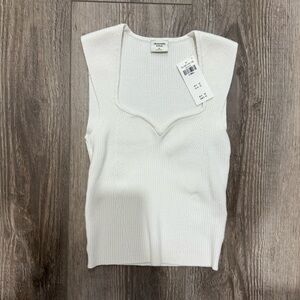 A&F sweetheart knitted tank top